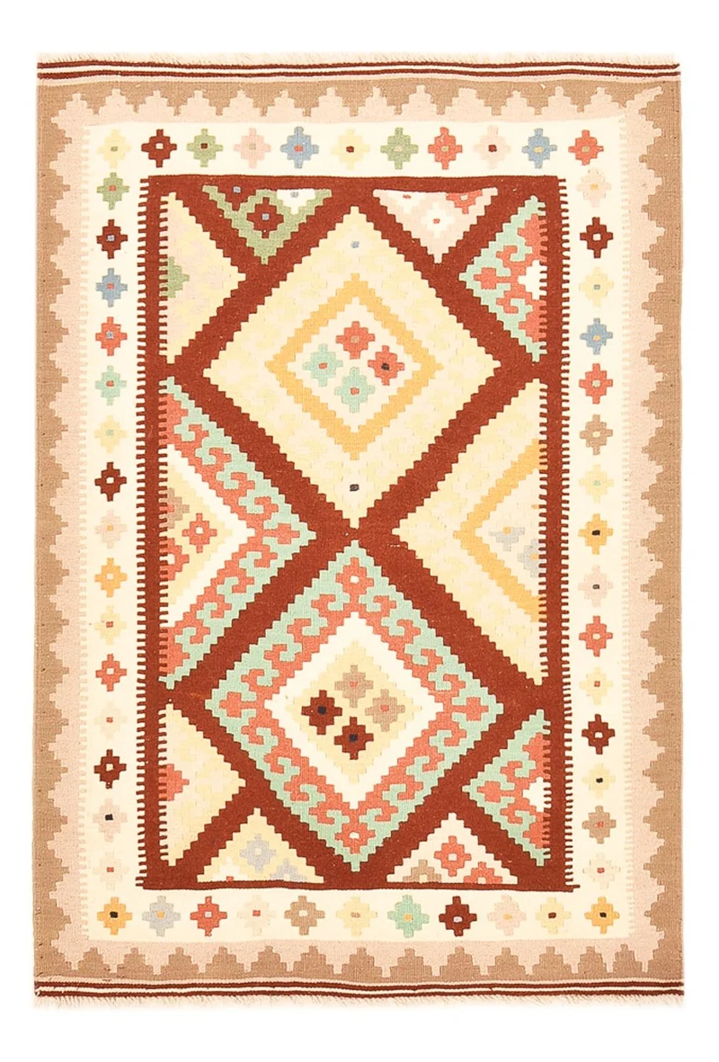 Kelim Fars Teppich 103x150cm - mehrfarbig