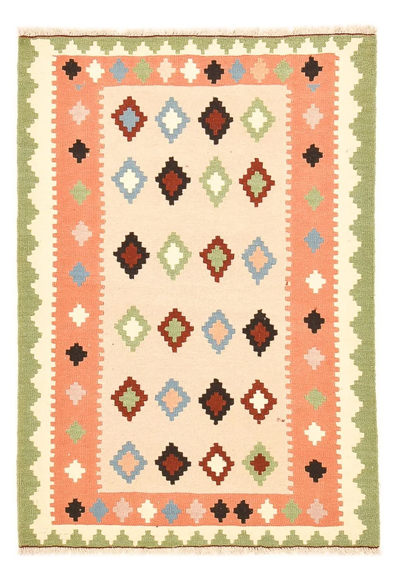 Kelim Fars Teppich 102x150cm - mehrfarbig