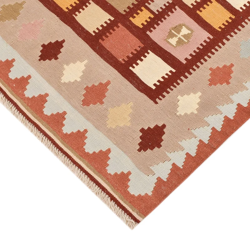 Kelim Fars Teppich 103x147cm - mehrfarbig
