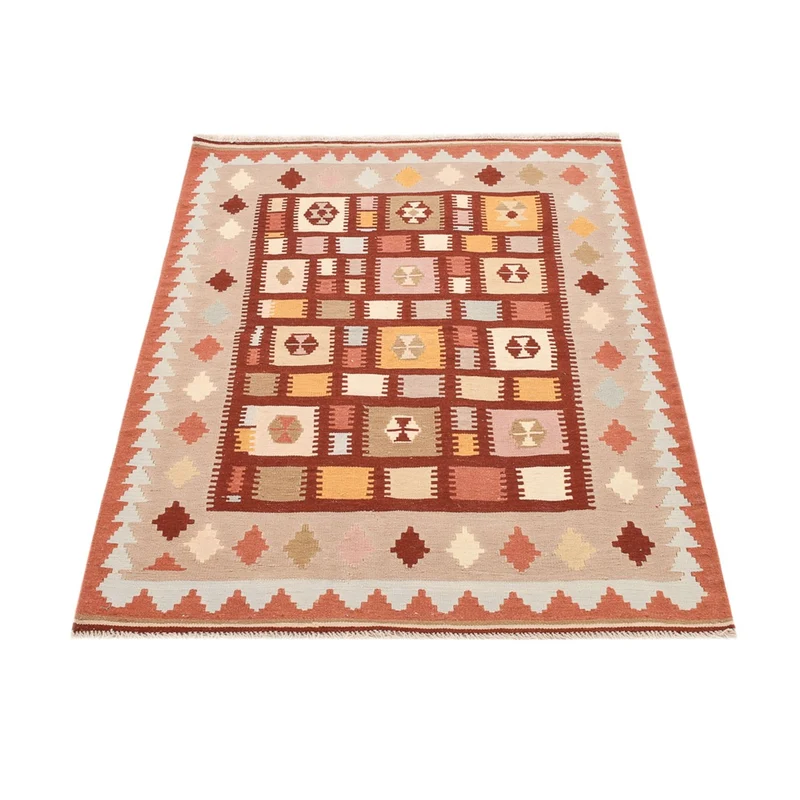 Kelim Fars Teppich 103x147cm - mehrfarbig
