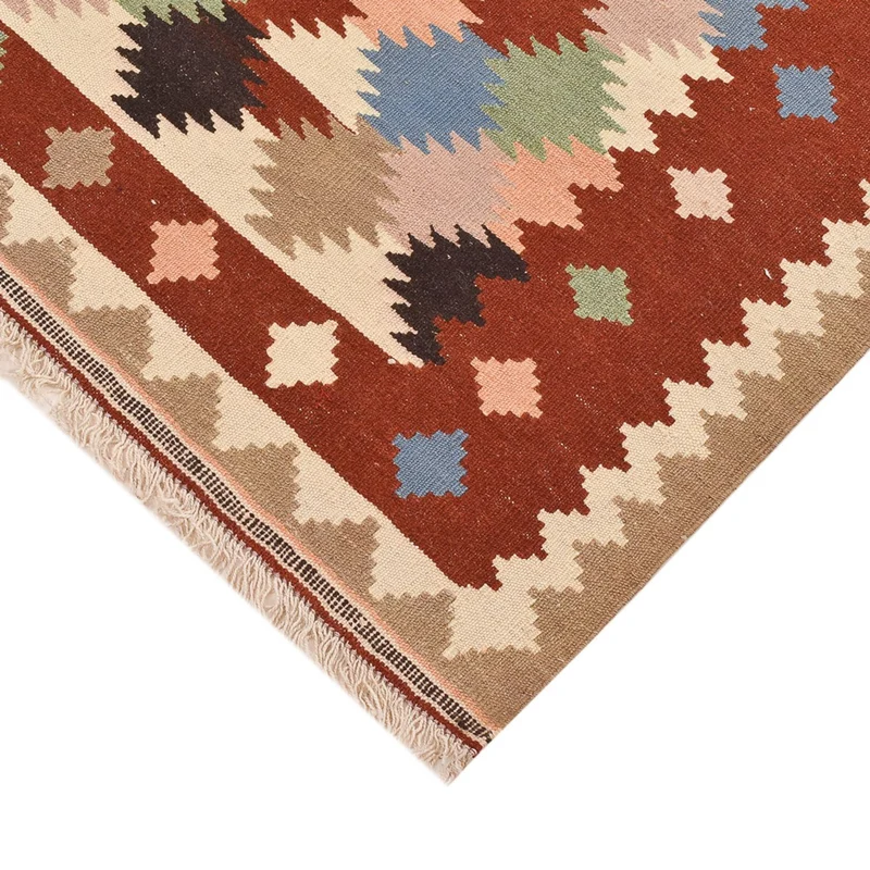 Kelim Fars Teppich 105x150cm - mehrfarbig