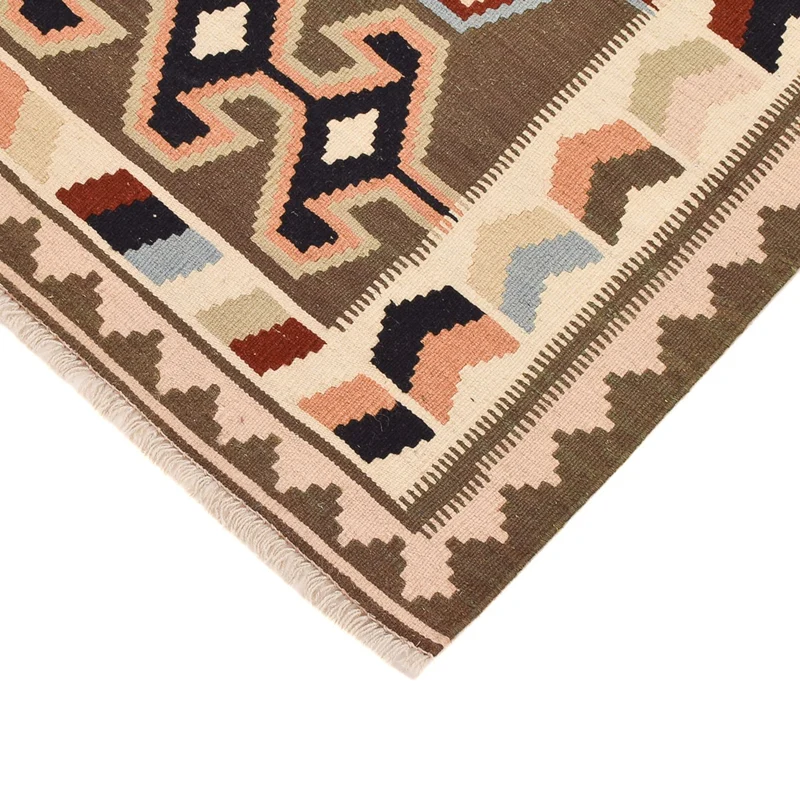 Kelim Fars Teppich 104x145cm - mehrfarbig