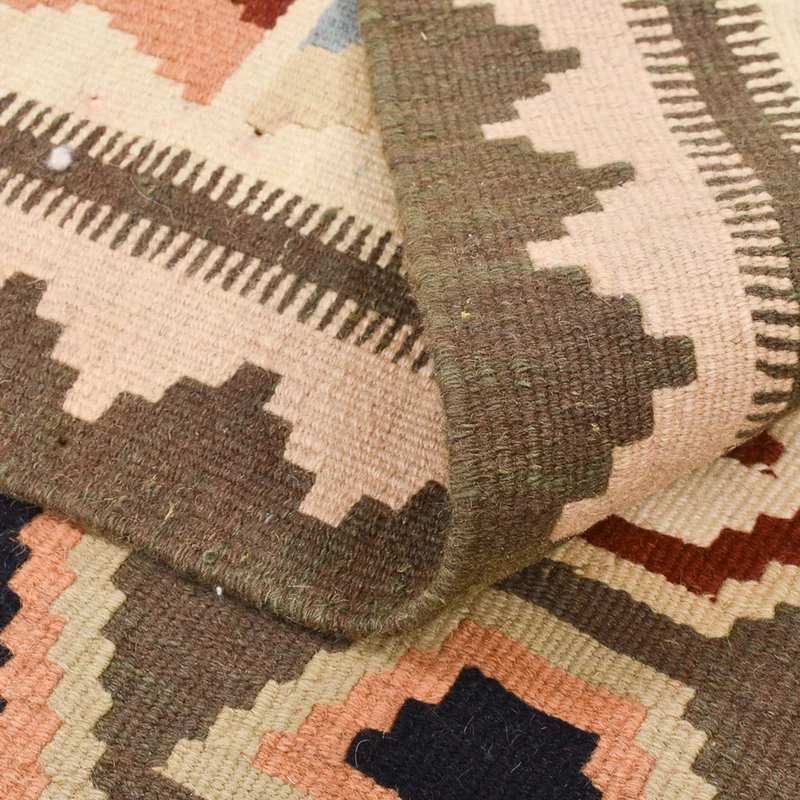 Kelim Fars Teppich 104x145cm - mehrfarbig