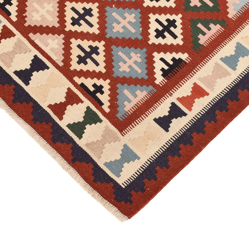 Kelim Fars Teppich 100x155cm - mehrfarbig