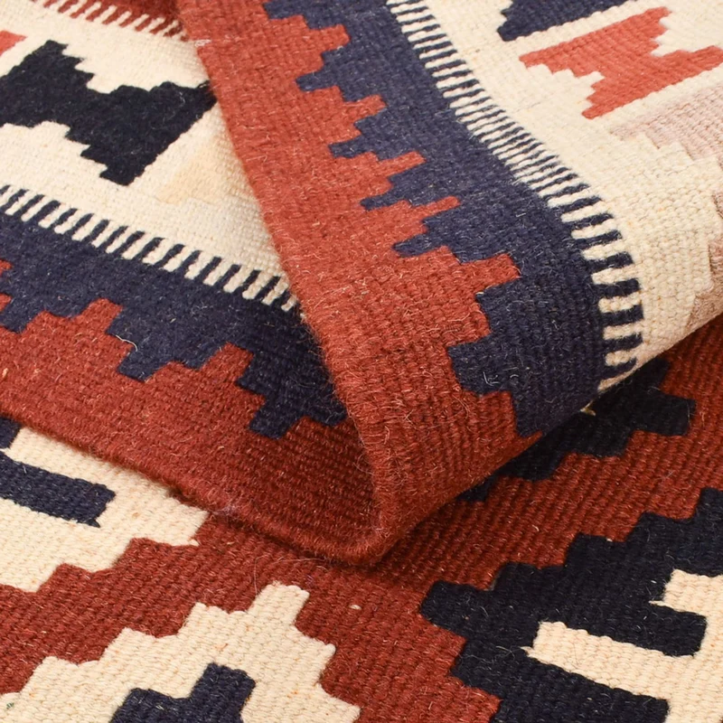 Kelim Fars Teppich 100x155cm - mehrfarbig
