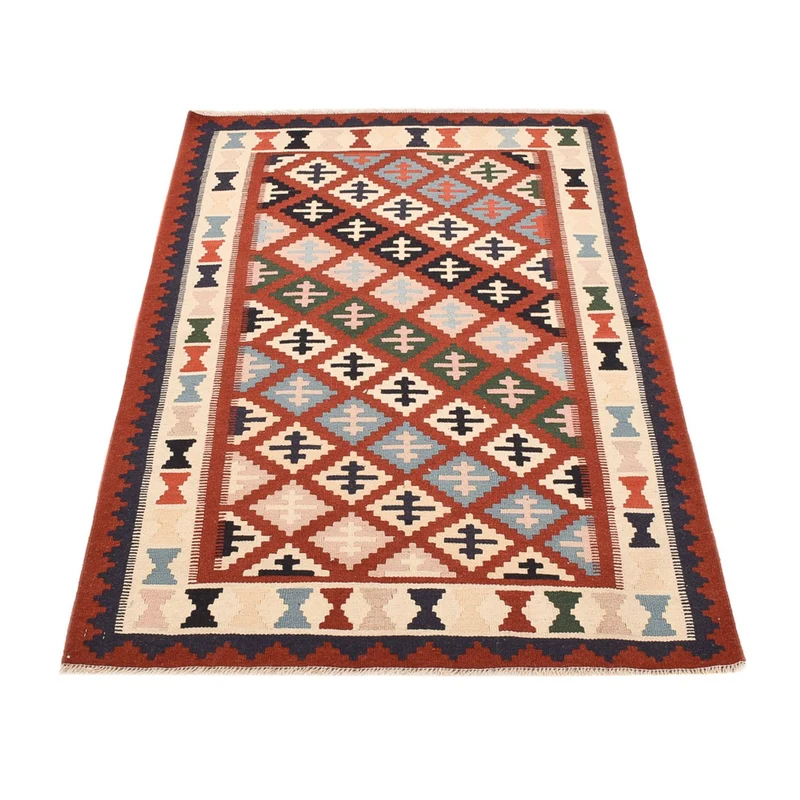 Kelim Fars Teppich 100x155cm - mehrfarbig
