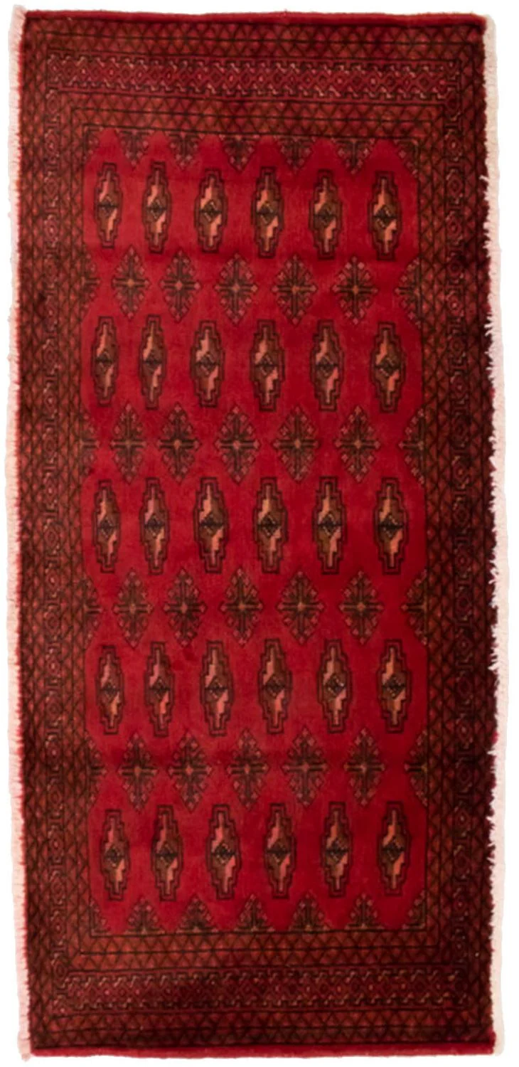 Turkaman Teppich 60x130cm - Orientteppich - rot