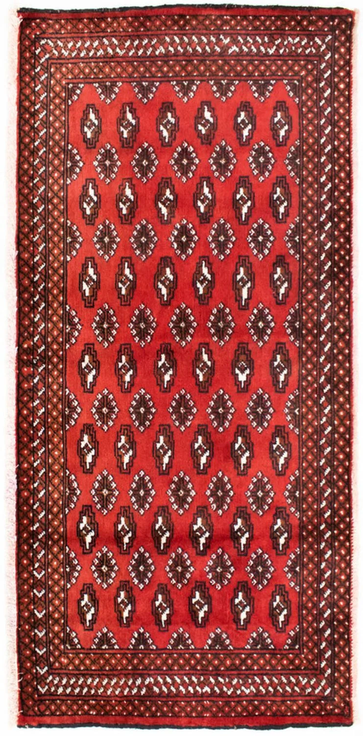 Turkaman Teppich 60x130cm - Orientteppich - rot