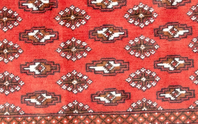 Turkaman Teppich 60x130cm - Orientteppich - rot