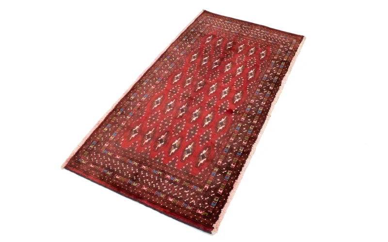 Turkaman Teppich 60x130cm - Orientteppich - rot