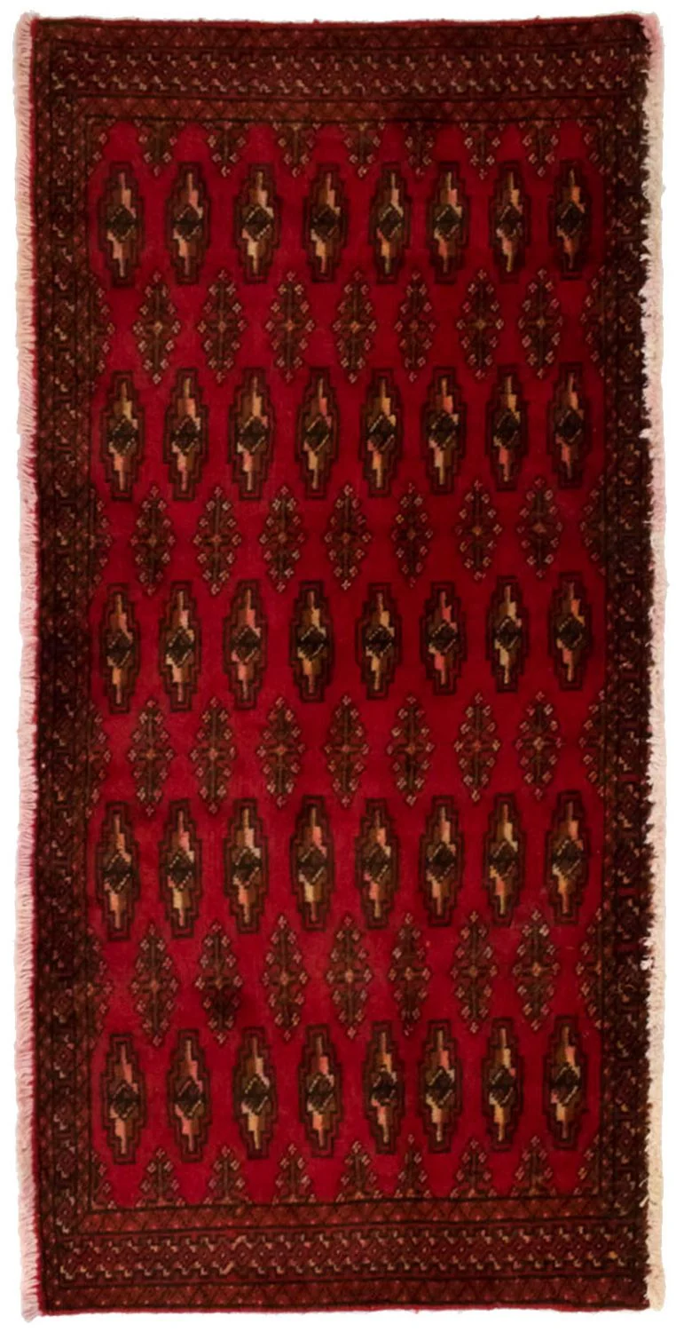 Turkaman Teppich 60x130cm - Orientteppich - rot