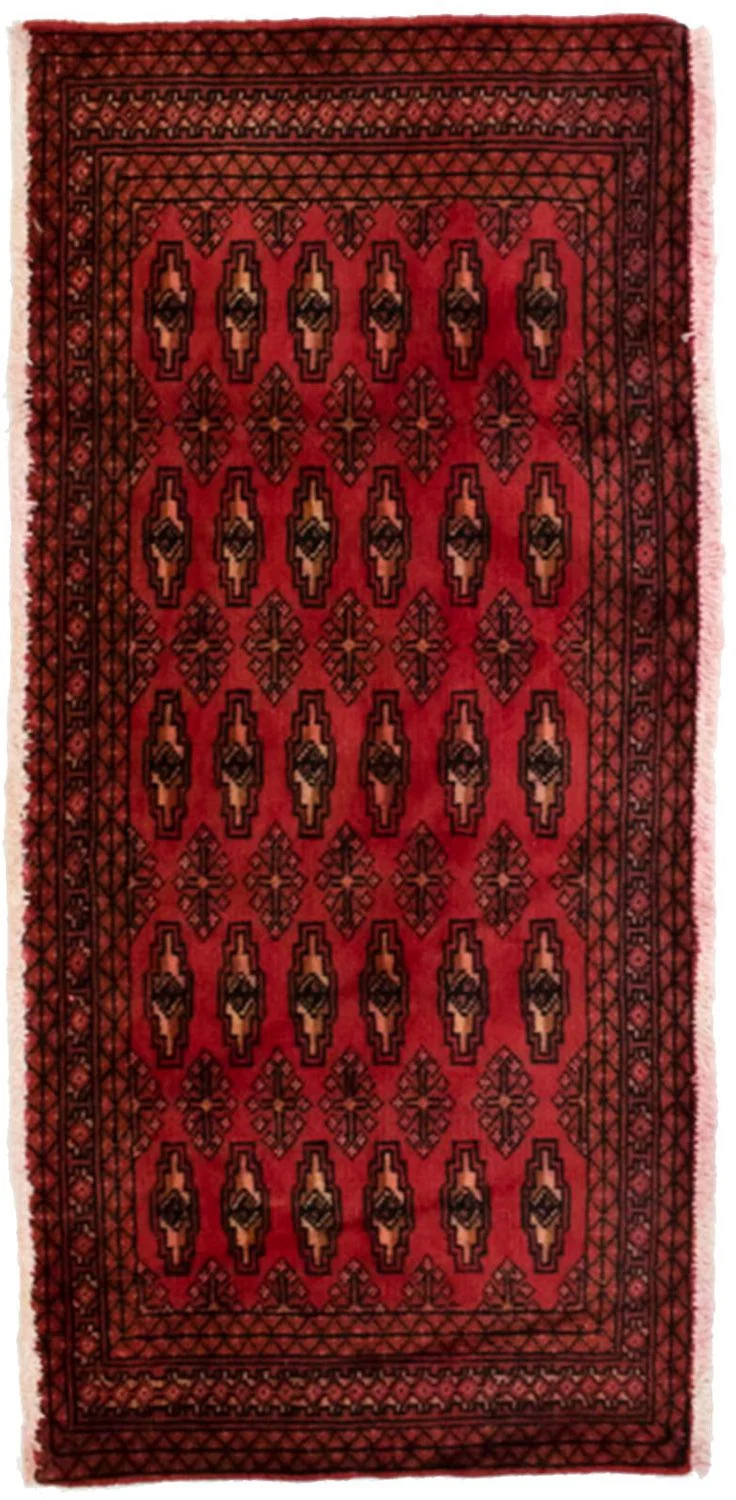 Turkaman Teppich 60x130cm - Orientteppich - rot