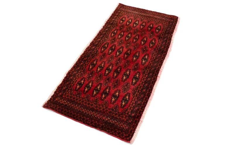 Turkaman Teppich 60x130cm - Orientteppich - rot