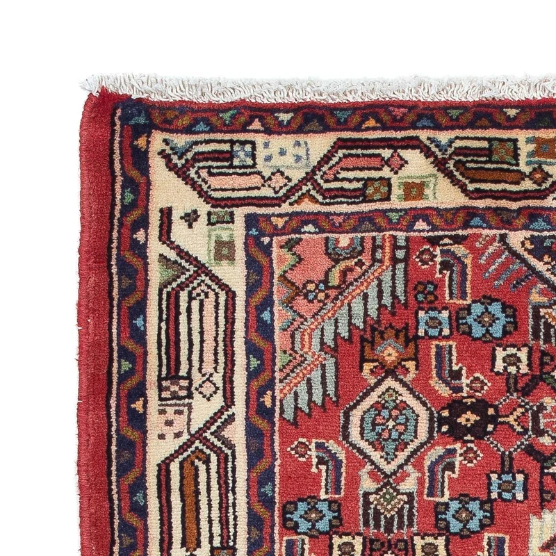 Hamadan Teppich 80x126cm - Perserteppich - rot