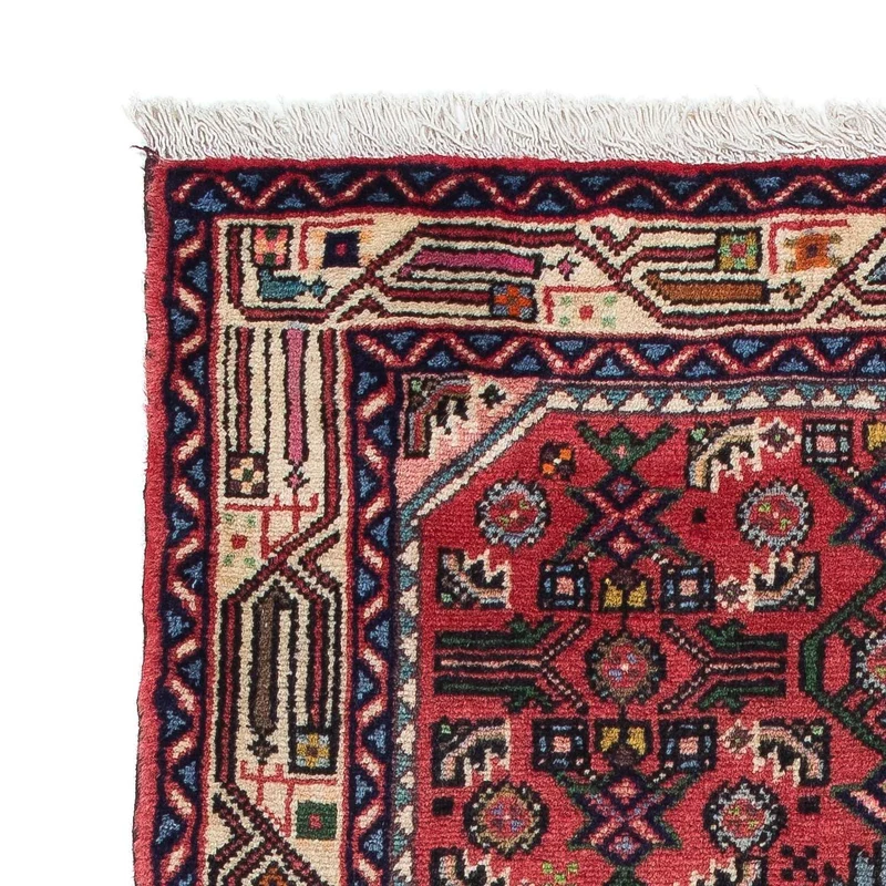 Hamadan Teppich 81x125cm - Perserteppich - rot