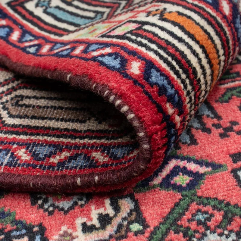 Hamadan Teppich 81x125cm - Perserteppich - rot
