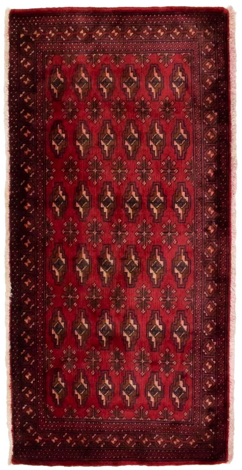 Turkaman Teppich 60x130cm - Orientteppich - rot