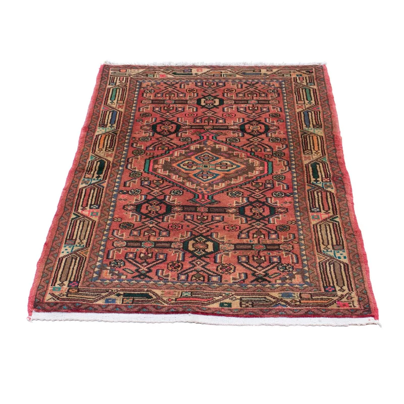 Hamadan Teppich 80x125cm - Perserteppich - hellrot