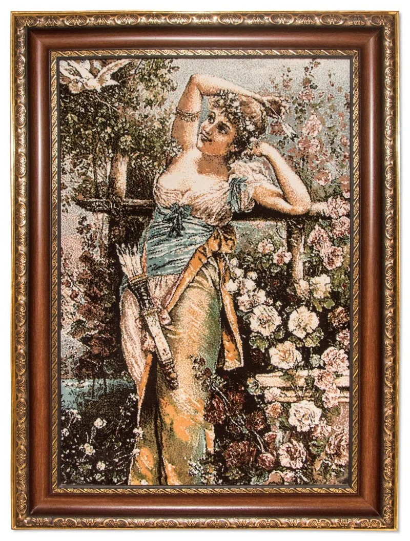 Bild-Teppich 60x85cm - Orientteppich - mehrfarbig