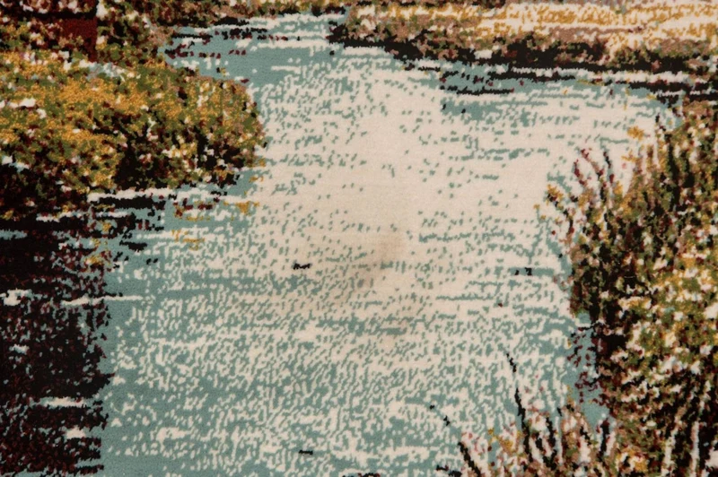 Bild-Teppich 60x85cm - Orientteppich - mehrfarbig