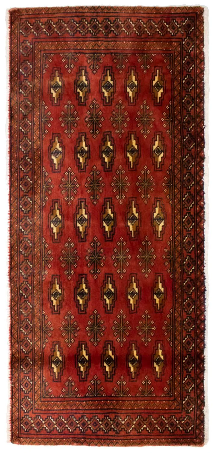 Turkaman Teppich 60x130cm - Orientteppich - rost