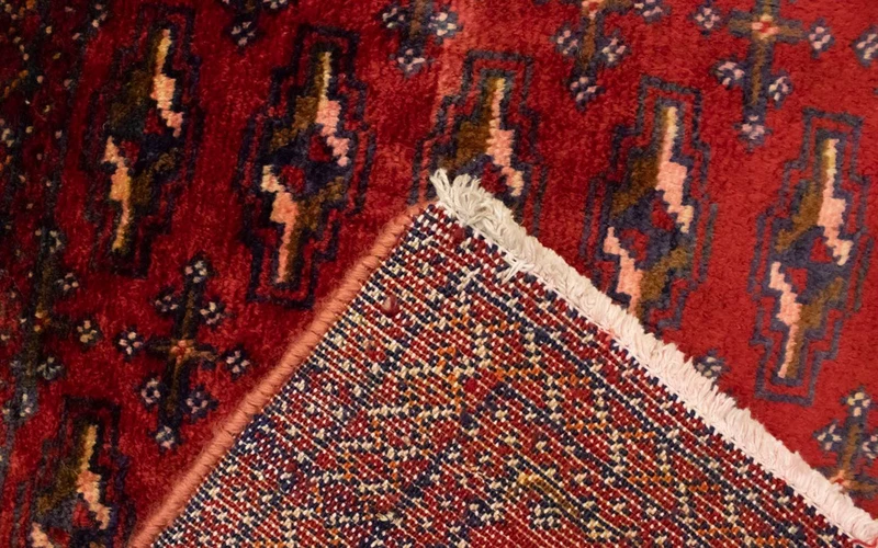 Turkaman Teppich 60x130cm - Orientteppich - rot