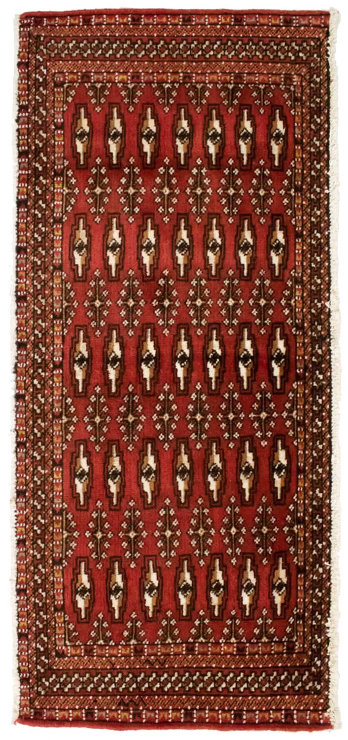 Turkaman Teppich 60x130cm - Orientteppich - rot