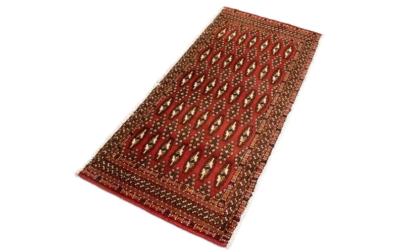 Turkaman Teppich 60x130cm - Orientteppich - rot