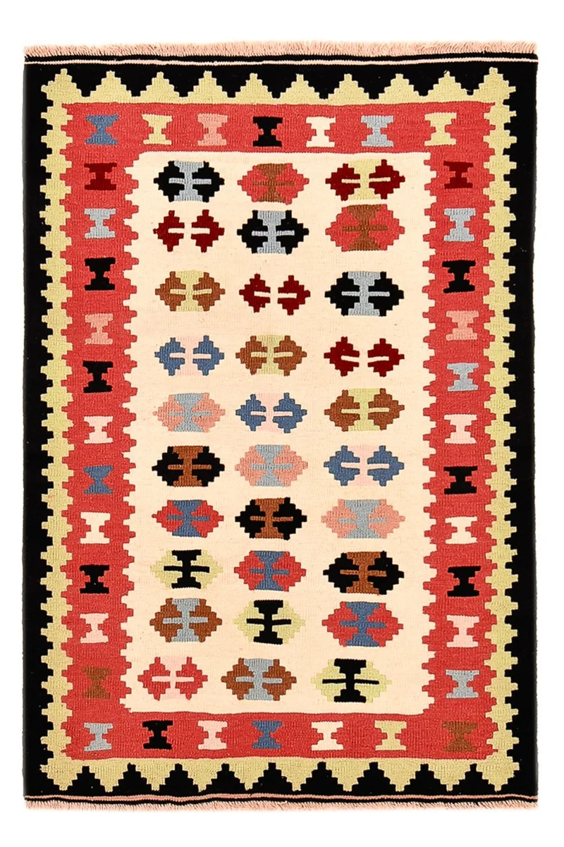 Kelim Fars Teppich 105x150cm - mehrfarbig