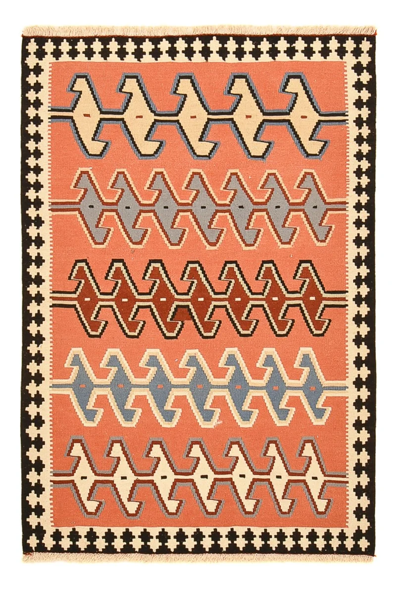Kelim Fars Teppich 104x152cm - mehrfarbig