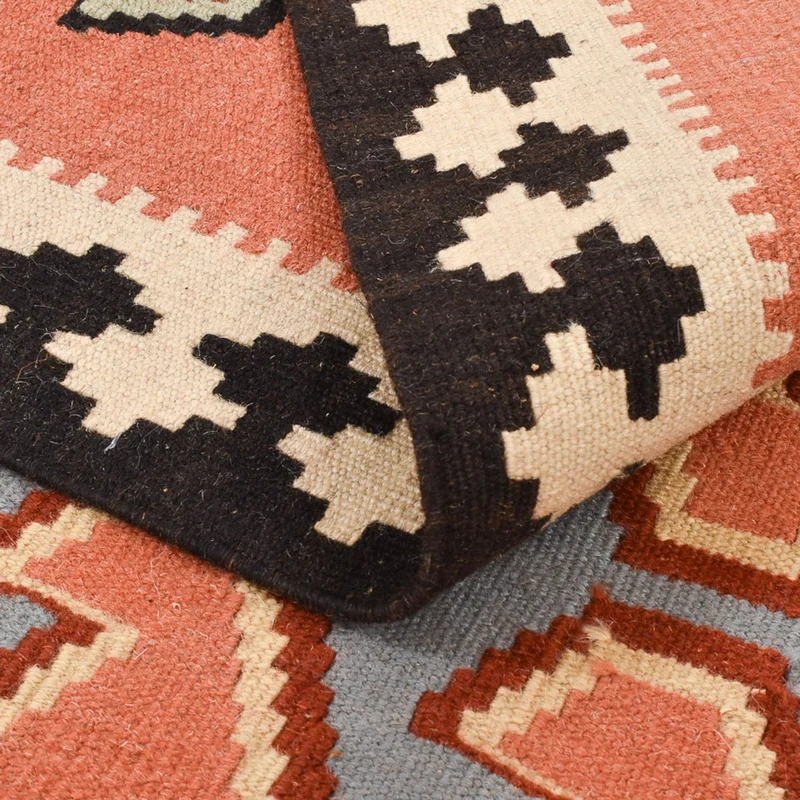 Kelim Fars Teppich 104x152cm - mehrfarbig