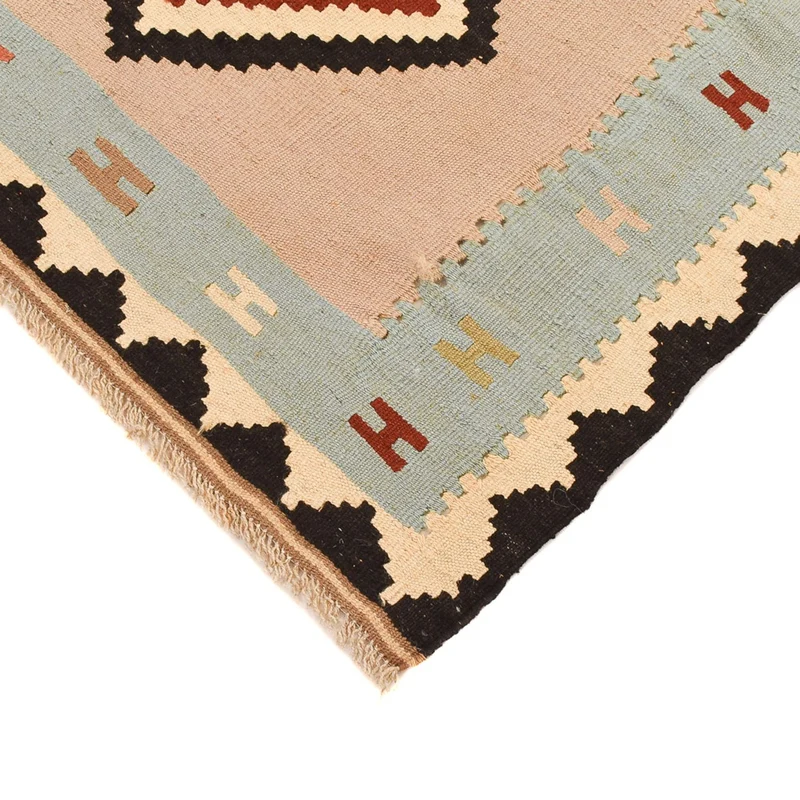 Kelim Fars Teppich 100x155cm - mehrfarbig