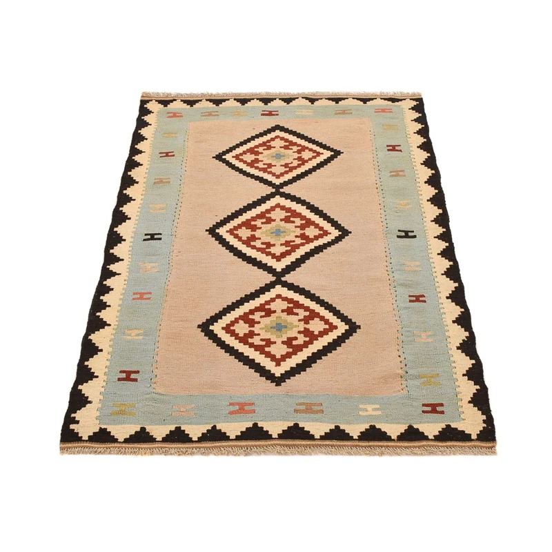 Kelim Fars Teppich 100x155cm - mehrfarbig