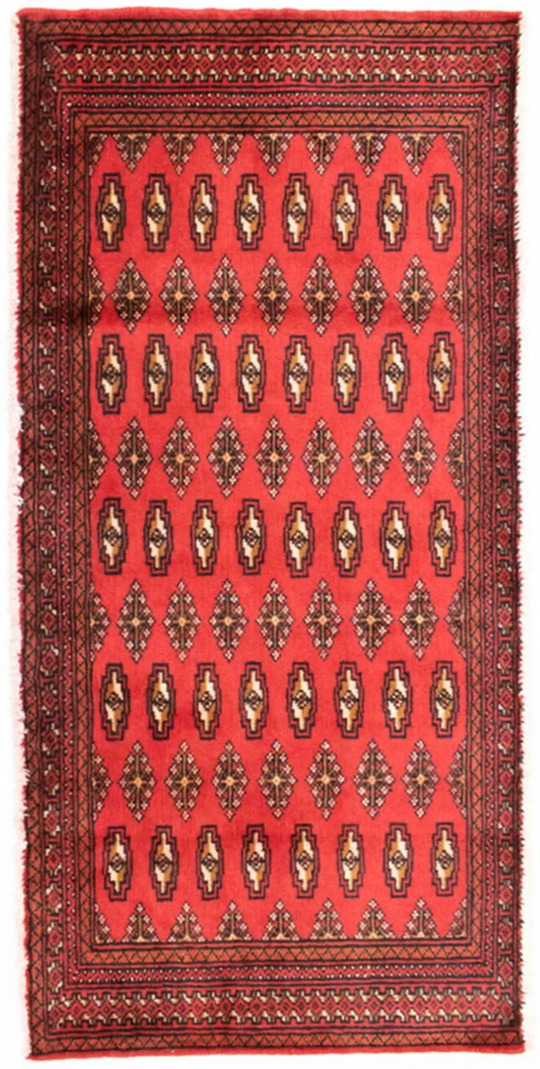 Turkaman Teppich 60x130cm - Orientteppich - rot