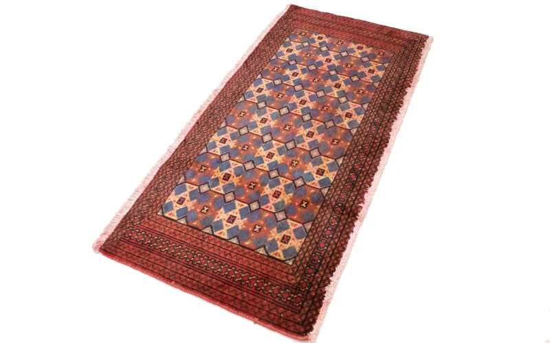 Turkaman Teppich 60x130cm - Orientteppich - rot