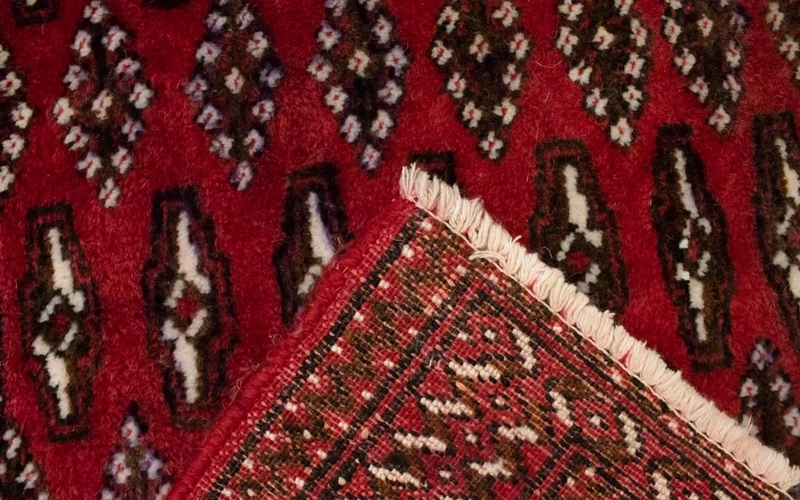 Turkaman Teppich 60x130cm - Orientteppich - rot