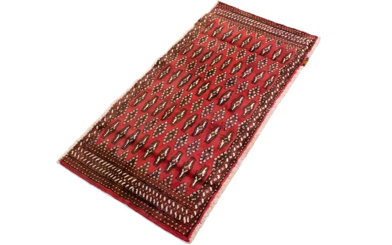 Turkaman Teppich 60x130cm - Orientteppich - rot
