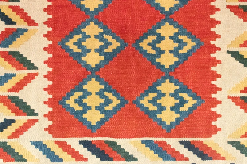 Kelim Fars Teppich 120x180cm - rot