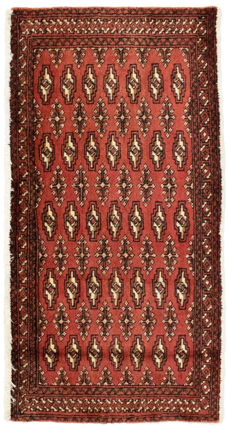 Turkaman Teppich 60x130cm - Orientteppich - rost