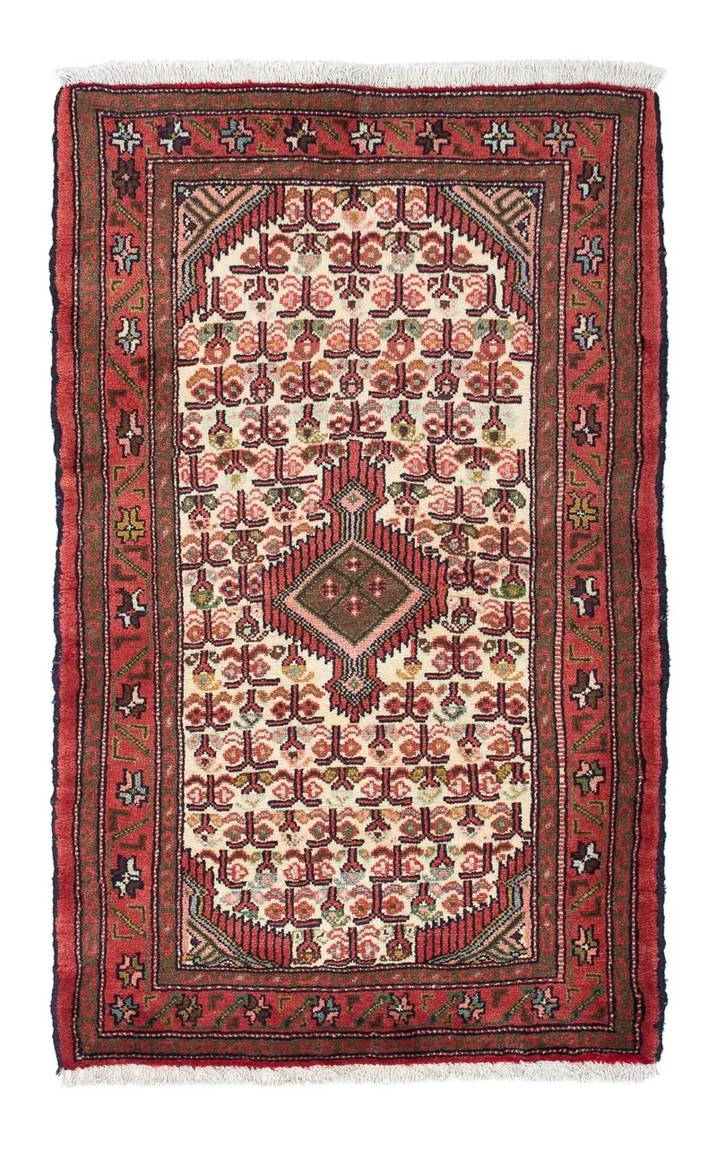 Hamadan Teppich 80x125cm - Perserteppich - beige