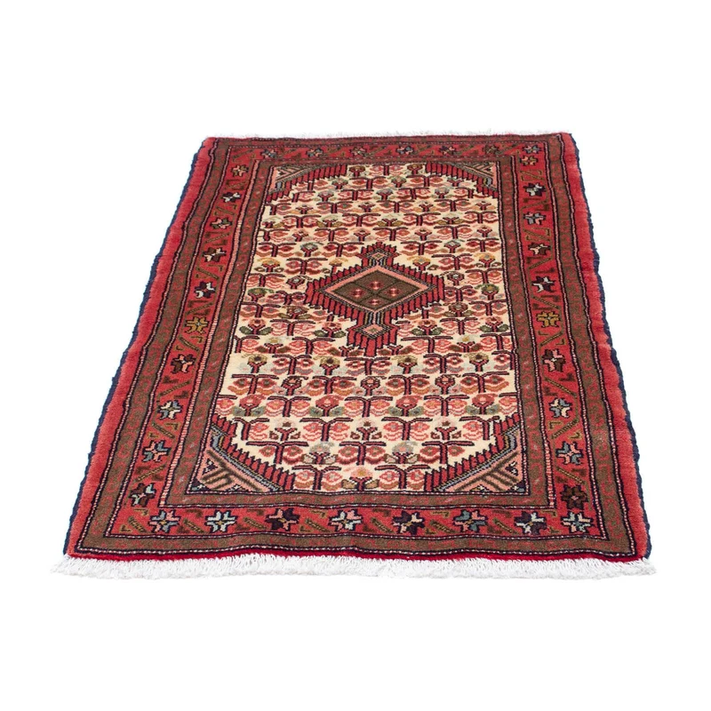 Hamadan Teppich 80x125cm - Perserteppich - beige