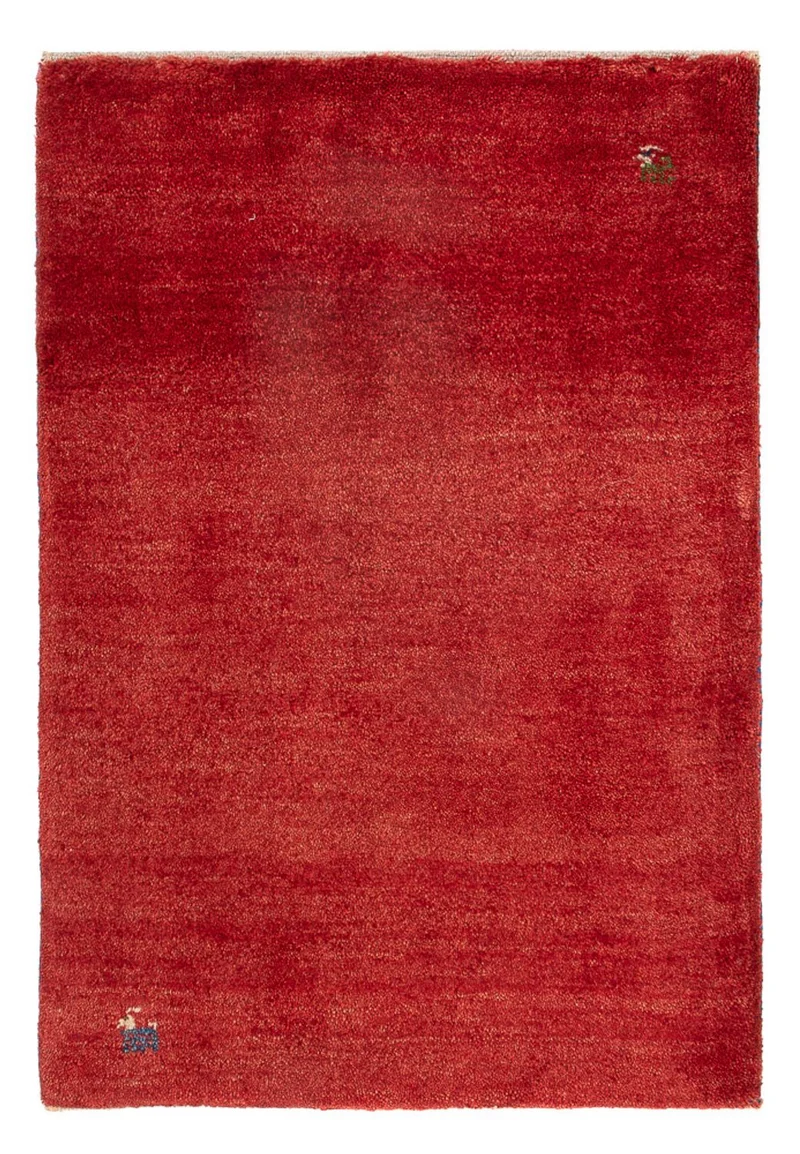 Gabbeh Persisch Teppich 60x86cm - Perserteppich Wollteppich - rot
