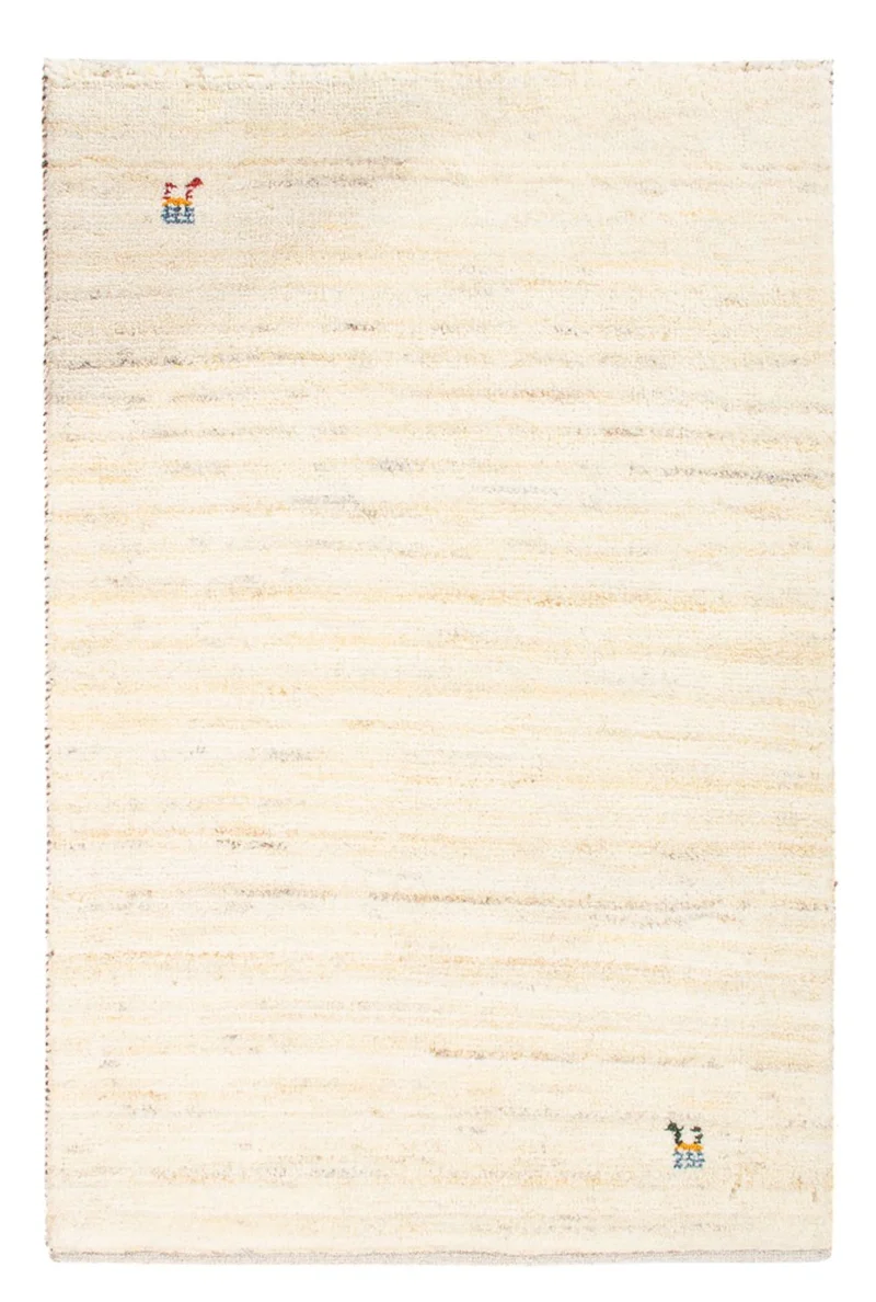 Gabbeh Persisch Teppich 60x86cm - Perserteppich Wollteppich - beige