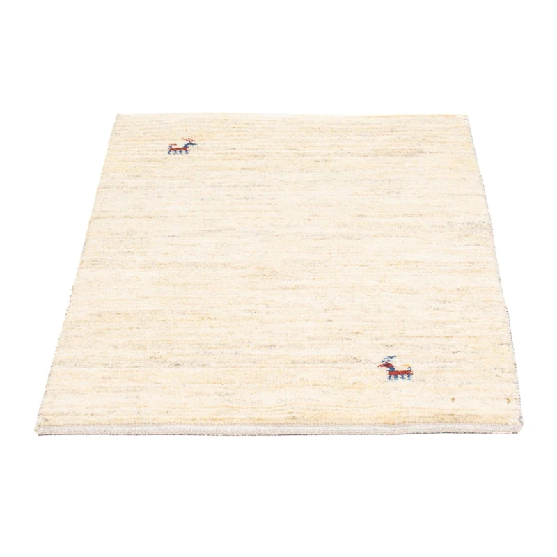 Gabbeh Persisch Teppich 60x86cm - Perserteppich Wollteppich - beige