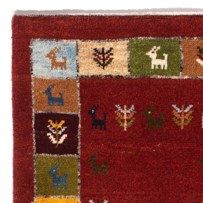 Gabbeh Teppich - Perser - 61 x 88 cm - mehrfarbig
