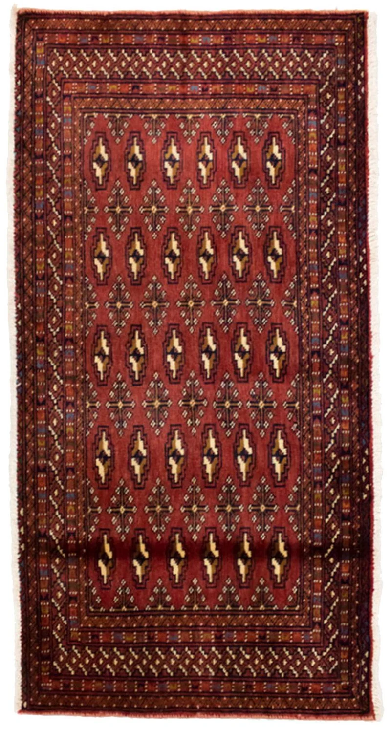 Turkaman Teppich 60x130cm - Orientteppich - rot