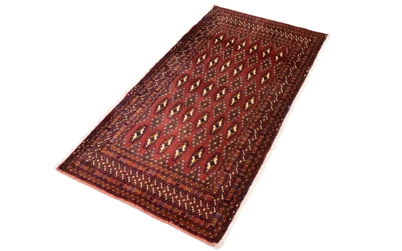 Turkaman Teppich 60x130cm - Orientteppich - rot