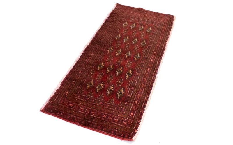 Turkaman Teppich 60x130cm - Orientteppich - rot