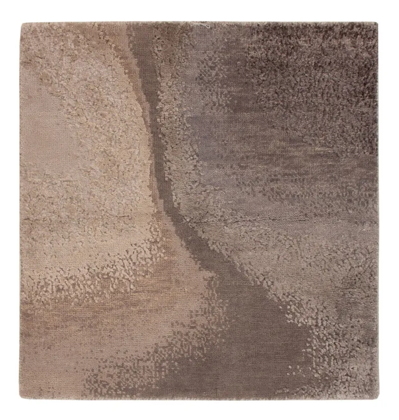 Designer Teppich 60x60cm - beige