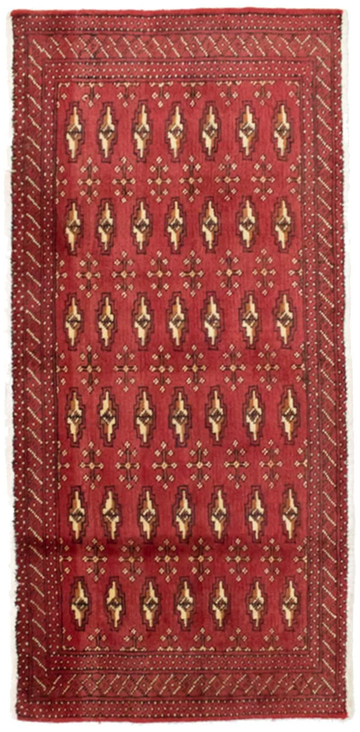 Turkaman Teppich 60x130cm - Orientteppich - rot